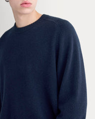 Midweight Cashmere Crew | Navy