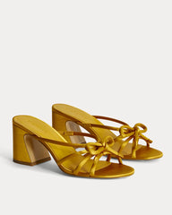 The Bow Heel | Golden Sun Satin