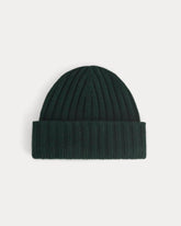 Chunky Ribbed Beanie | Heathered Dark Sea