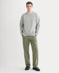 Luxe Merino Double-Knit Sweater | Heathered Grey