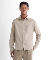 Brushed Flannel Shirt | Heathered Oatmeal