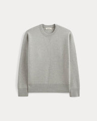 Luxe Merino Double-Knit Sweater | Heathered Grey