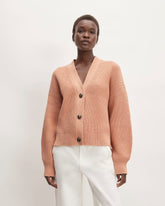 The Boxy Cardigan in Everyday Cotton | Blush Pink