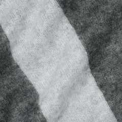 The Alpaca Patterned Scarf | Light Heather Grey / Dark Charcoal