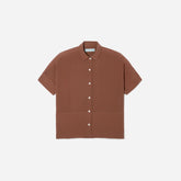 The Boxy Shirt in Washable Silk | Cinnamon