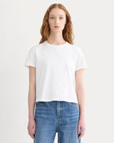 The Box-Cut Tee in Essential Cotton | White | No Pocket