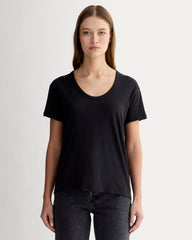 The Air Scoop-Neck Tee | Black
