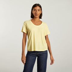 The Air Scoop-Neck Tee | Pastel Yellow