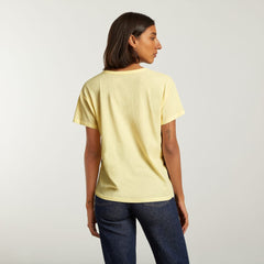 The Air Scoop-Neck Tee | Pastel Yellow