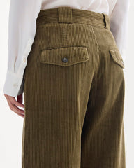 Corduroy Wide-Leg Trouser | Beech
