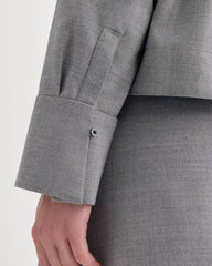 Overshirt in Tailor Twill | Heather Graphite