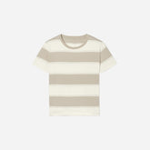 The Box-Cut Tee in Essential Cotton | Pale Khaki / Canvas Tan | No Pocket