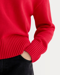 The Boxy Sweater in Everyday Cotton | Classic Red