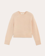 The Boxy Crew in Cashmere | Creme