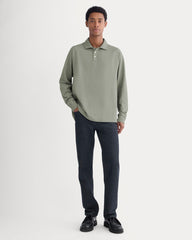 Startup Raglan Polo | Chambray Deep Lichen Green