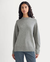 Cashmere Boyfriend Sweater | Husky Gray