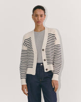 The Boxy Cardigan in Everyday Cotton | Canvas / Navy