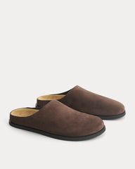 Suede Clog | Deep Brown