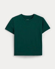 The Box-Cut Tee in Essential Cotton | Dark Sea | No Pocket