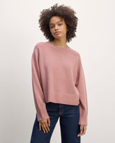 The Boxy Crew in Cashmere | Clay Pink