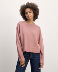 The Boxy Crew in Cashmere | Clay Pink