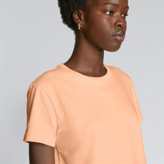 The Box-Cut Tee in Essential Cotton | Apricot | No Pocket