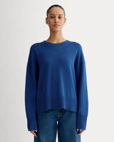 The Boxy Sweater in Everyday Cotton | Bright Cobalt