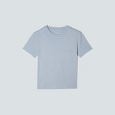 The Box-Cut Tee in Essential Cotton | Mist | Pocket