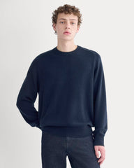 Midweight Cashmere Crew | Navy