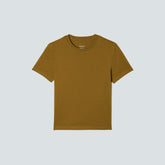 The Box-Cut Tee in Essential Cotton | Tapenade | No Pocket