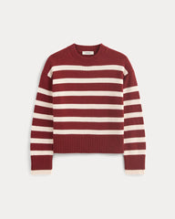 The Boxy Sweater in Everyday Cotton | Merlot / Canvas