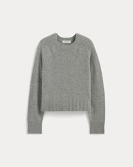 The Boxy Crew in Cashmere | Light Heather Grey