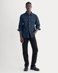 Denim Utility Shirt | Dark Indigo