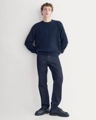 Midweight Cashmere Crew | Navy