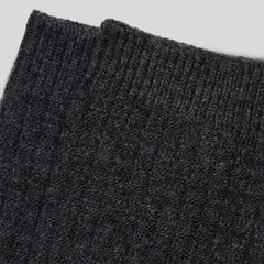 The Belgian Waffle Sweater Sock | Heathered Charcoal