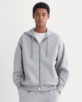Luxe Fleece Full-Zip Hoodie | Vintage Heather Grey