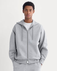 Luxe Fleece Full-Zip Hoodie | Vintage Heather Grey