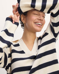 The Boxy Polo in Everyday Cotton | Canvas / Navy