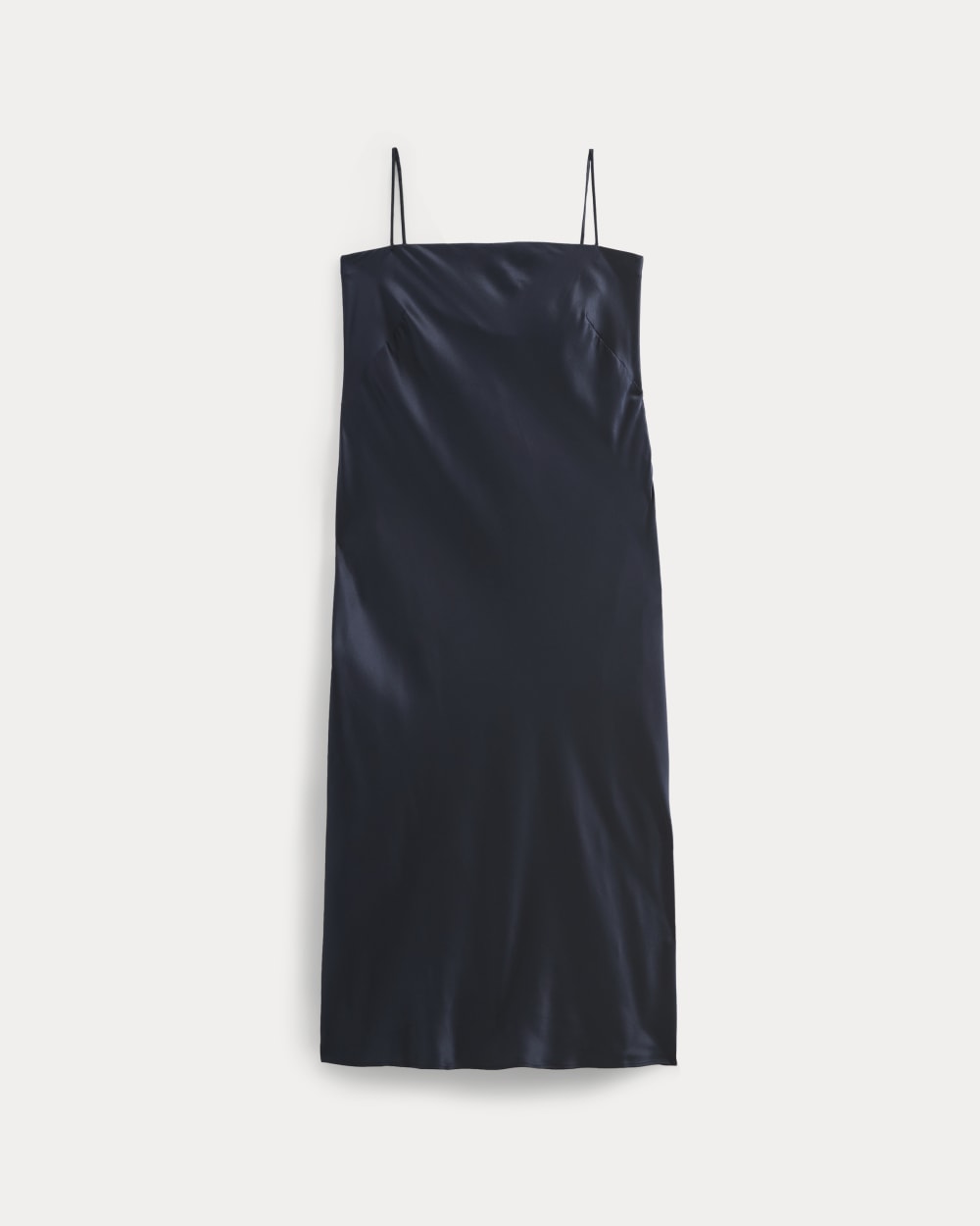 Slip Dress in Silk Charmeuse | Navy