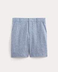 The 7 Linen Trouser Short | Chambray