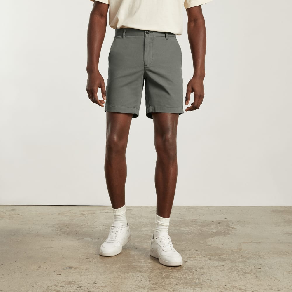 The 7” Slim-Fit Performance Chino Short | Pewter Green