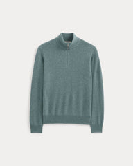 Cashmere Quarter Zip Sweater | Denim Blue