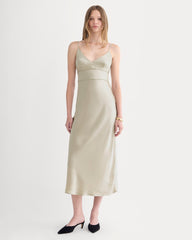 Bias Cut Slip Dress in Silk Charmeuse | Peyote