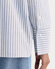 The Boxy Oxford | Bone / Mazarine Blue