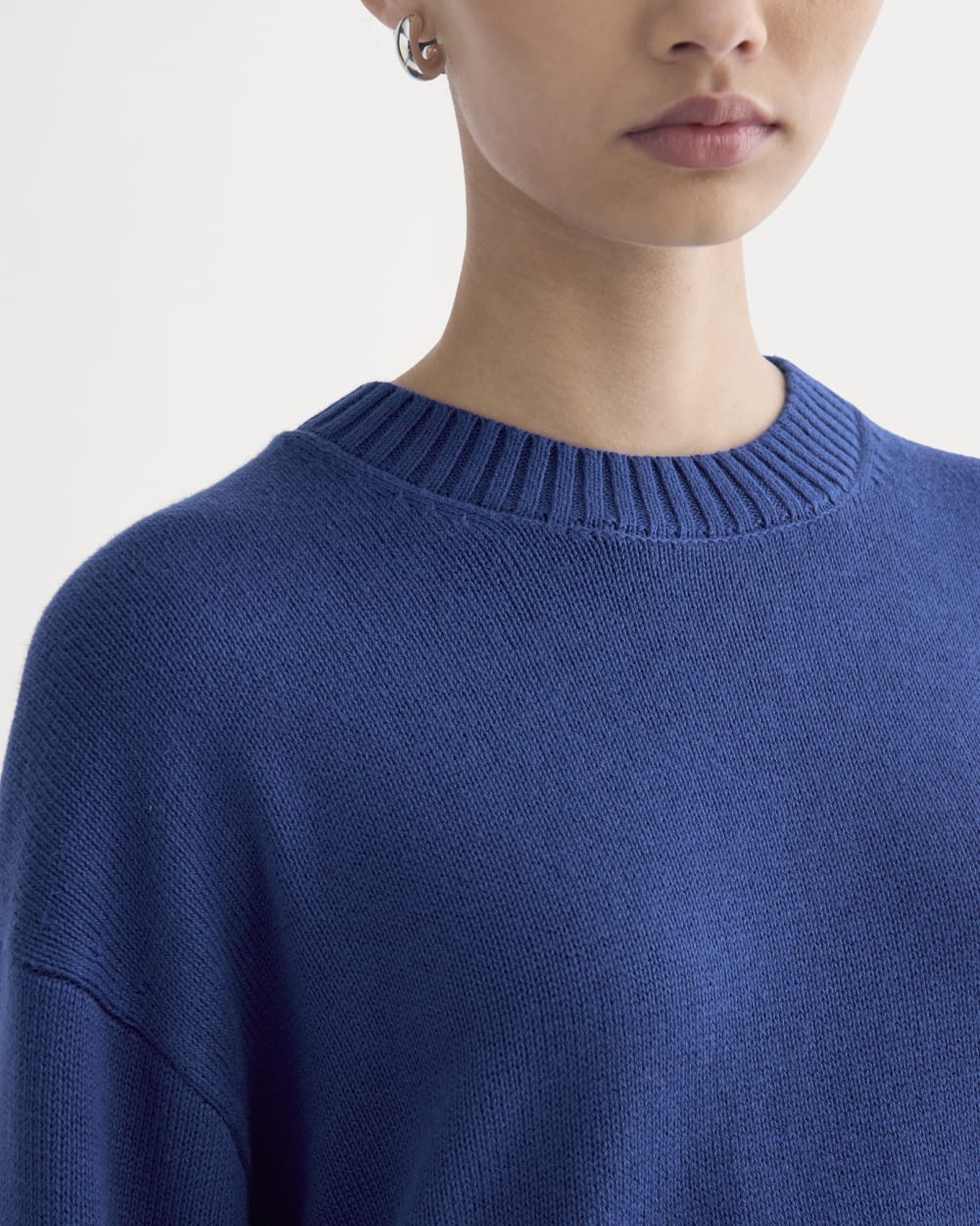The Boxy Sweater in Everyday Cotton | Deep Lazuli Blue