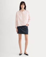 The Boxy Oxford | Rose Quartz Chambray