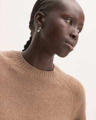 The Boxy Crew in Cashmere | Heathered Woodsmoke