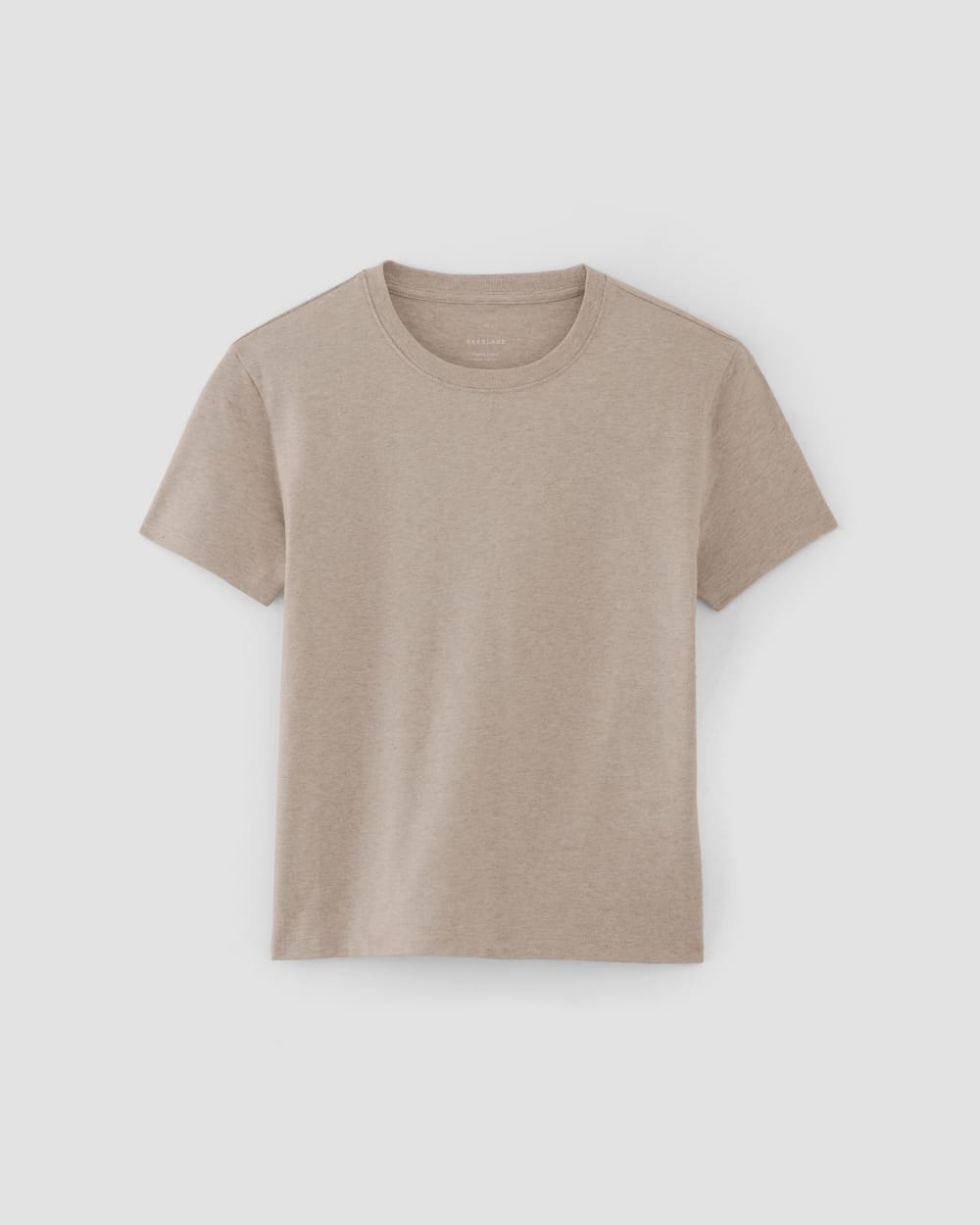 The Box-Cut Tee in Essential Cotton | Burnt Sugar | No Pocket