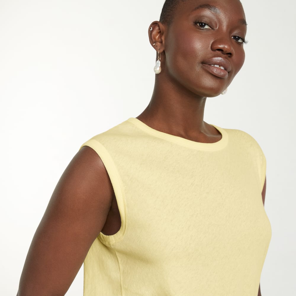 The Air Muscle Tank  | Pastel Yellow