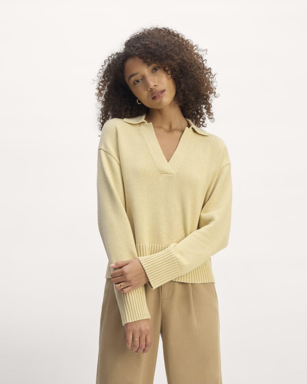 The Boxy Polo in Everyday Cotton | Parsnip